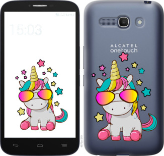 

Чохол Єдиноріг в окулярах на Alcatel One Touch POP C9 912015
