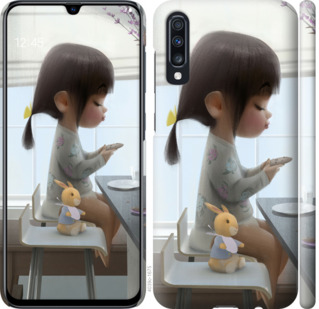 

Чехол Милая девочка с зайчиком для Samsung Galaxy A70 2019 A705F 710289