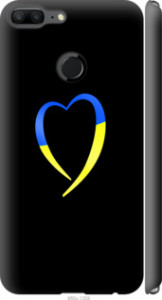 Чехол Жёлто-голубое сердце для Huawei Honor 9 Lite