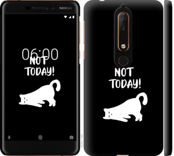 

Чехол Уставший кот для Nokia 6.1 874631