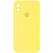 Чохол Silicone Case Square Full Camera Protective (AA) на Apple iPhone XR (6.1") (Жовтий / Yellow)