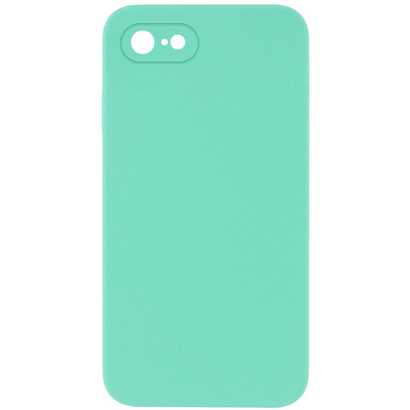 Silicone Case Square Full Camera Protective (AA) NOLOGO для Apple iPhone 6/6s (4.7") (Бирюзовый / Turquoise)