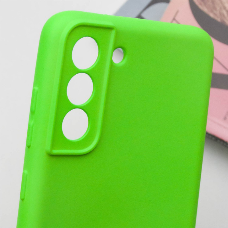 Купити Чохол Silicone Cover Lakshmi Full Camera (A) на Samsung Galaxy S21 FE (Салатовий / Neon Green) на vchehle.ua