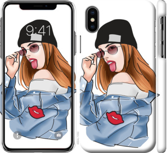 

Чехол Девушка v3 для iPhone X (5.8") 842667