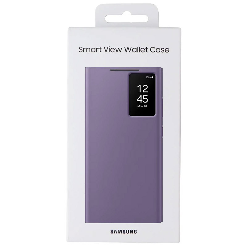 Smart View Wallet Case (AAA) на Samsung Galaxy S24 Ultra (Purple) в магазині vchehle.ua