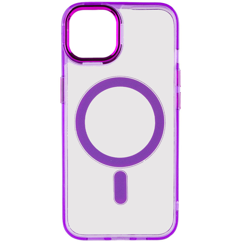 Чохол TPU Iris with Magnetic safe на Apple iPhone 12 Pro Max (6.7") (Фіолетовий)