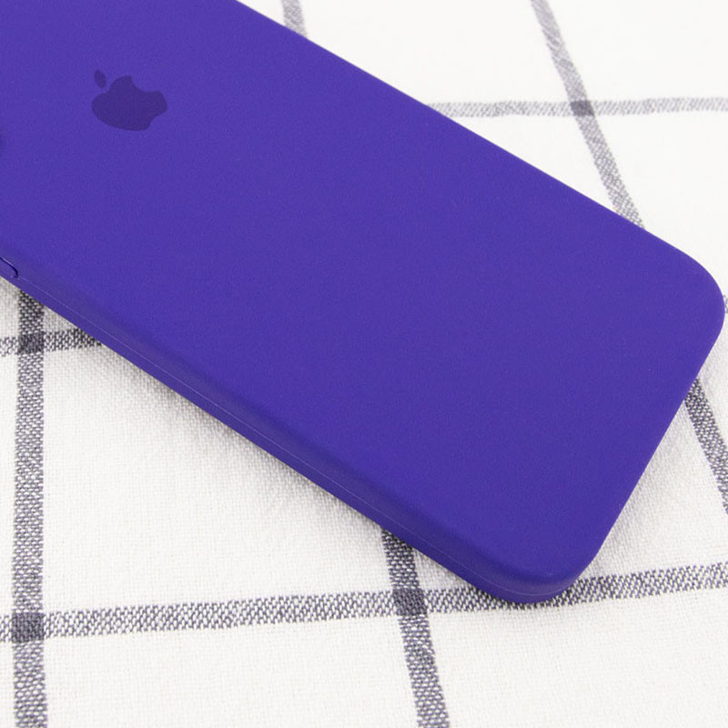 Фото Чехол Silicone Case Square Full Camera Protective (AA) для Apple iPhone 7 / 8 / SE (2020) (4.7") (Фиолетовый / Ultra Violet) на vchehle.ua