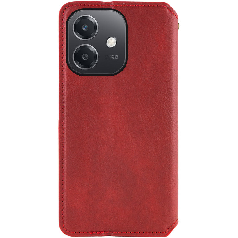 Фото Кожаный чехол-книжка GETMAN Cubic (PU) для Oppo A3 4G / A3x 4G/ A40m (Красный) в магазине vchehle.ua