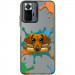 TPU+PC чехол TakiTaki Graffiti magic glow для Xiaomi Redmi Note 10 Pro / 10 Pro Max (Sausage dog / Black)