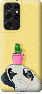 

Чохол Мопс з кактусом на Samsung Galaxy S21 Ultra 1145287