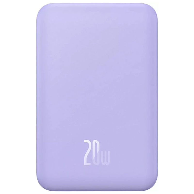 Портативний зарядний пристрій Power Bank Baseus Magnetic Mini OS 20W з БЗП 10000 mAh (PPCX110105) (Purple)