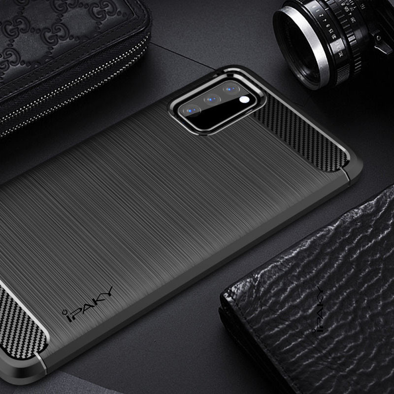 Фото TPU чехол iPaky Slim Series для Samsung Galaxy A02s (Черный) на vchehle.ua