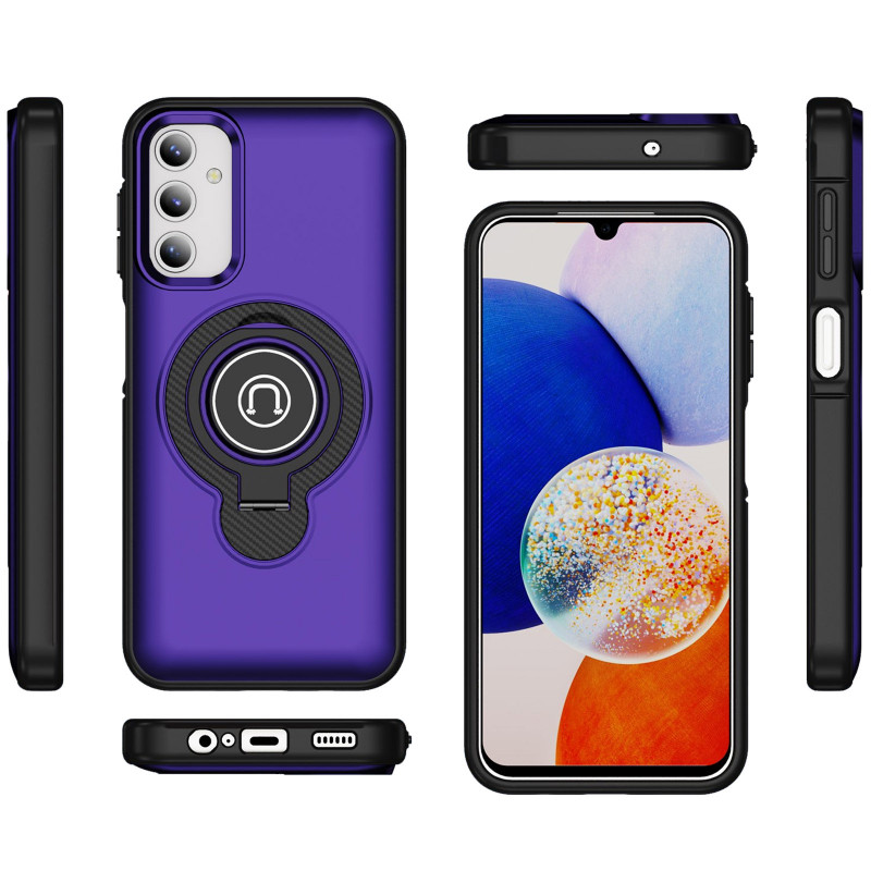 Фото TPU+Textured PC Magnet на Samsung Galaxy A14 4G/5G (Purple) в маназині vchehle.ua