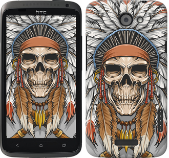 

Чехол Череп индейца для HTC One X 641020