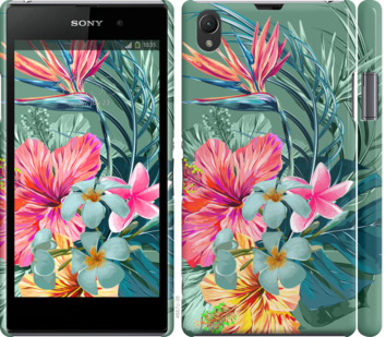 

Чехол Тропические цветы v1 для Sony Xperia Z1 C6902 845051