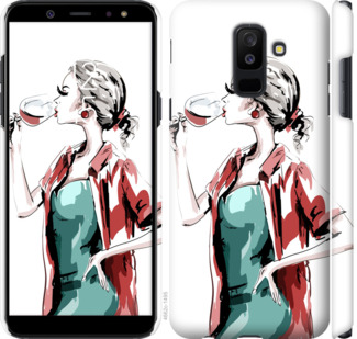 

Чохол Дівчина з келихом на Samsung Galaxy A6 Plus 2018 841349