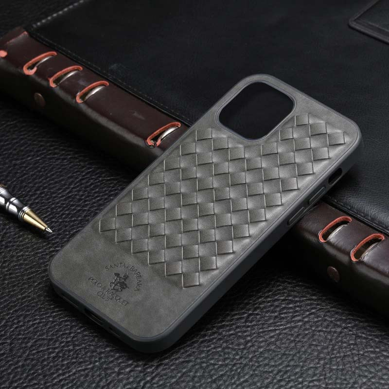 Фото Кожаный чехол Polo Santa Barbara для Apple iPhone 13 (6.1") (Grey) на vchehle.ua