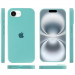 Фото Чехол Silicone Case Full Protective (AA) для Apple iPhone 16e (6.1") (Бирюзовый / Marine Green) в магазине vchehle.ua