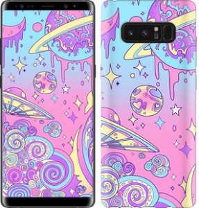 Чехол Розовая галактика для Samsung Galaxy Note 8