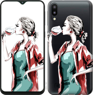 

Чохол Дівчина з келихом на Samsung Galaxy A01 A015F 894826