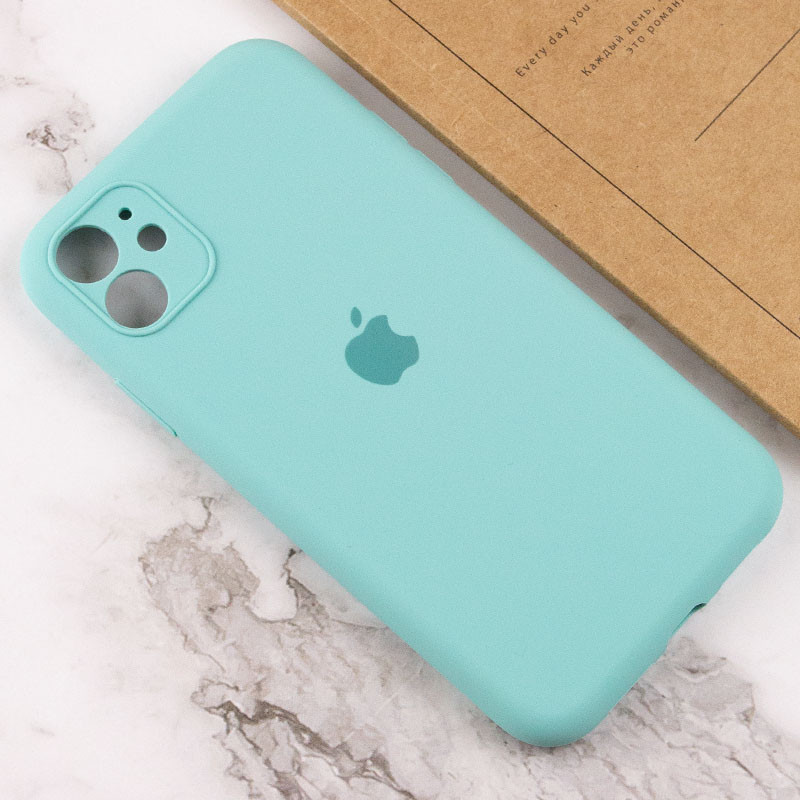 Чехол Silicone Case Full Camera Protective (AA) для Apple iPhone 11 (6.1") (Бирюзовый / Marine Green) в магазине vchehle.ua