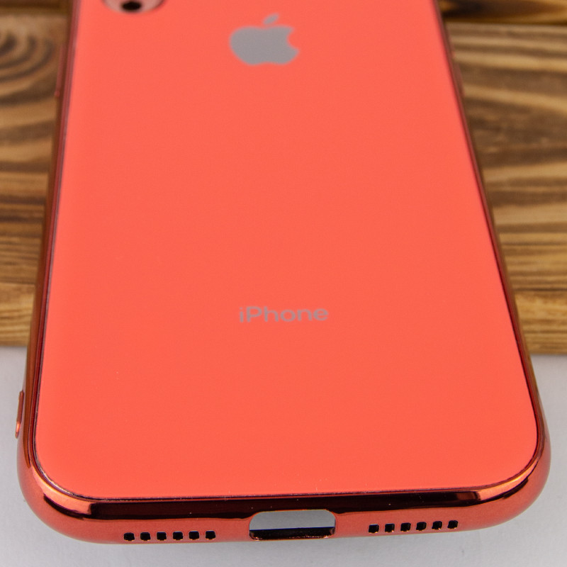 Фото TPU чехол Matte LOGO для Apple iPhone XR (6.1") (Розовый  / Coral) в магазине vchehle.ua
