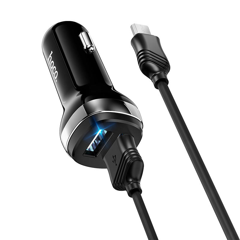 Фото АЗУ Hoco Z40 Superior 2.4A (2USB-A) + кабель USB to MicroUSB (Черный) в магазине vchehle.ua