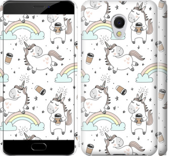 

Чехол Единорог и кофе для Meizu MX6 840916