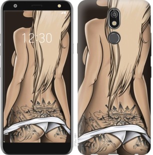 

Чехол Девушка с татуировкой для LG K40 763243