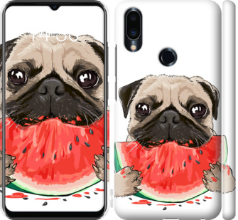 

Чохол Мопс і кавун на Meizu Note 9 843694