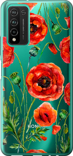

Чехол Нарисованные маки для Huawei Honor 10X Lite 1633995