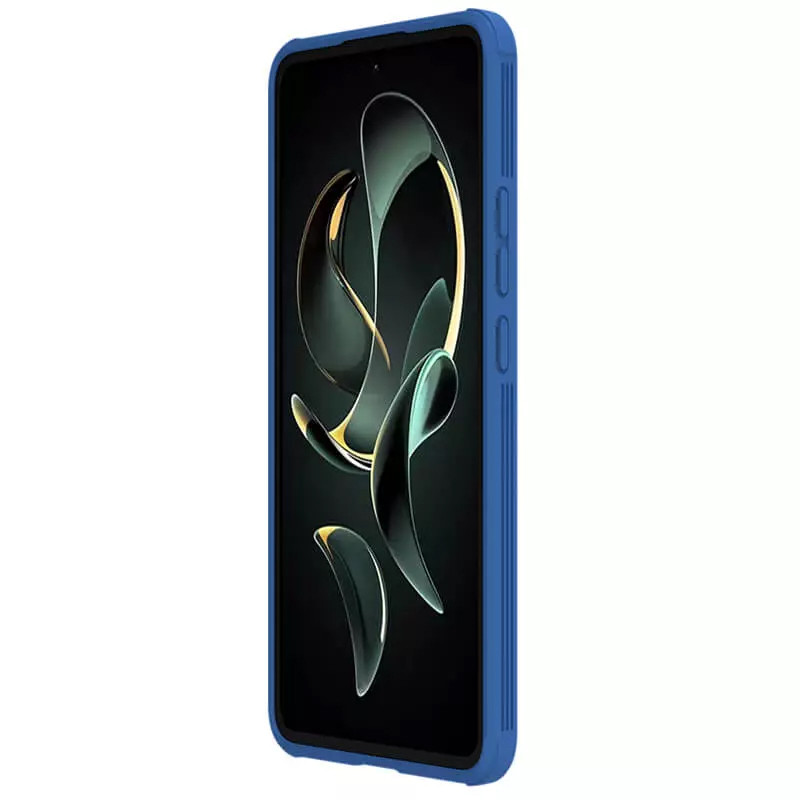 Купить Карбоновая накладка Nillkin CamShield Pro для Xiaomi Redmi K60 Ultra / 13T / 13T Pro (Blue) на vchehle.ua