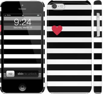 

Чохол Чорно-білі смуги на iPhone 5c 751627