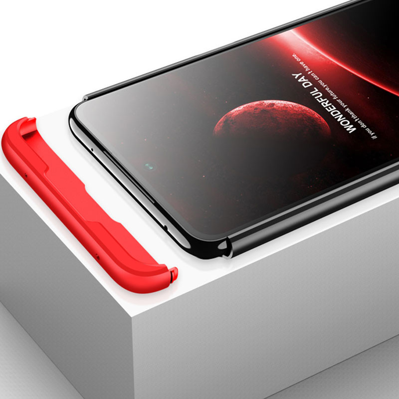 Пластикова накладка GKK LikGus 360 градусів (орр) на Xiaomi Redmi Note 9s/Note 9 Pro/9 Pro Max (Чорний / Червоний) в магазині vchehle.ua