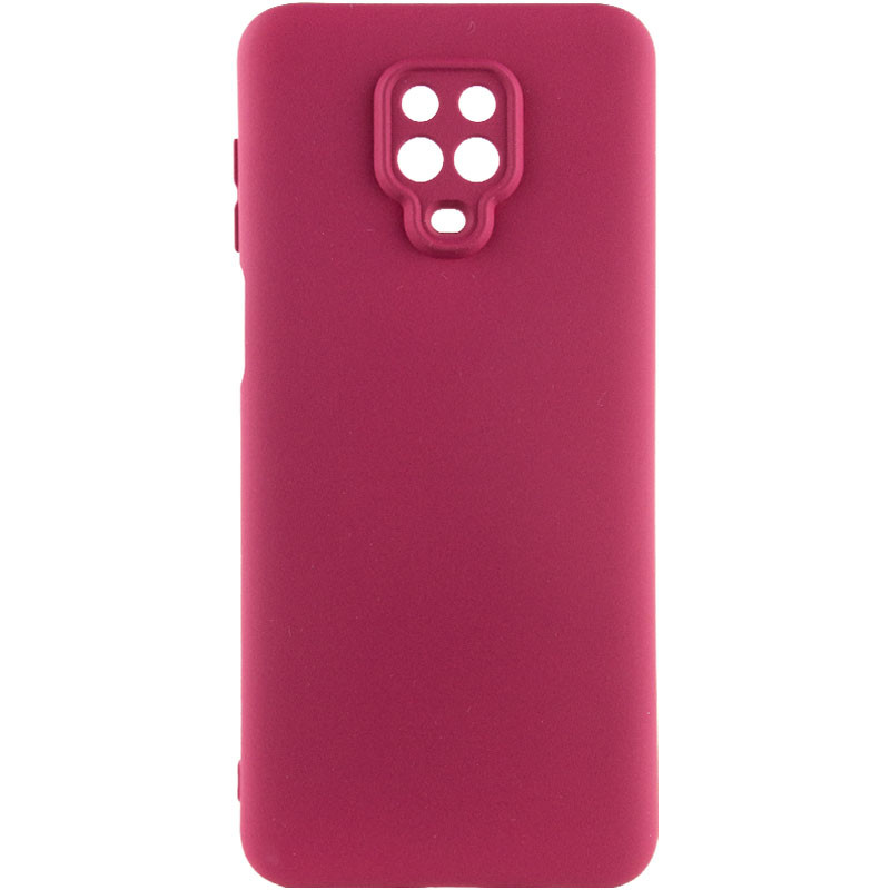 Чехол Silicone Cover Lakshmi Full Camera (A) для Xiaomi Redmi Note 9s / Note 9 Pro / Note 9 Pro Max (Бордовый / Marsala)