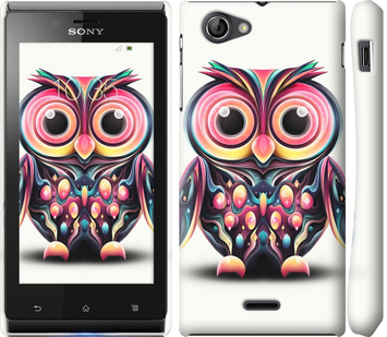 

Чехол Сова v3 для Sony Xperia J ST26i 468223