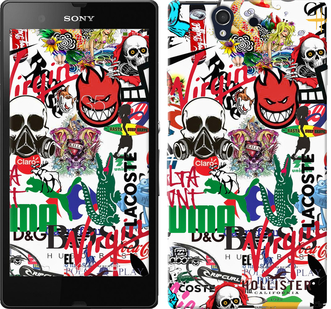 

Чехол Many different logos для Sony Xperia Z C6602 638013