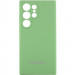 Чехол Silicone Cover Lakshmi Full Camera (AAA) with Logo для Samsung Galaxy S24 Ultra (Мятный / Mint)