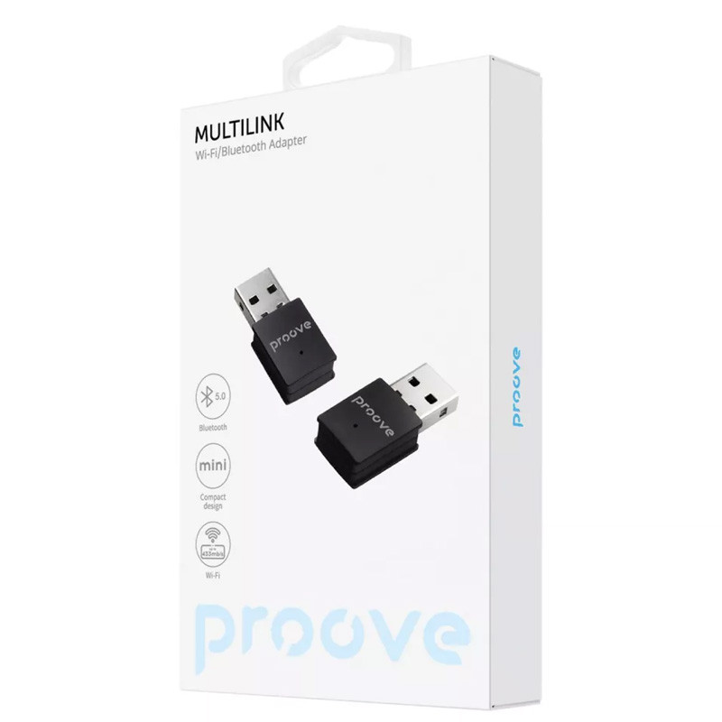 Фото Bluetooth адаптер Proove Multilink Bluetooth + WiFi (Black) в магазине vchehle.ua