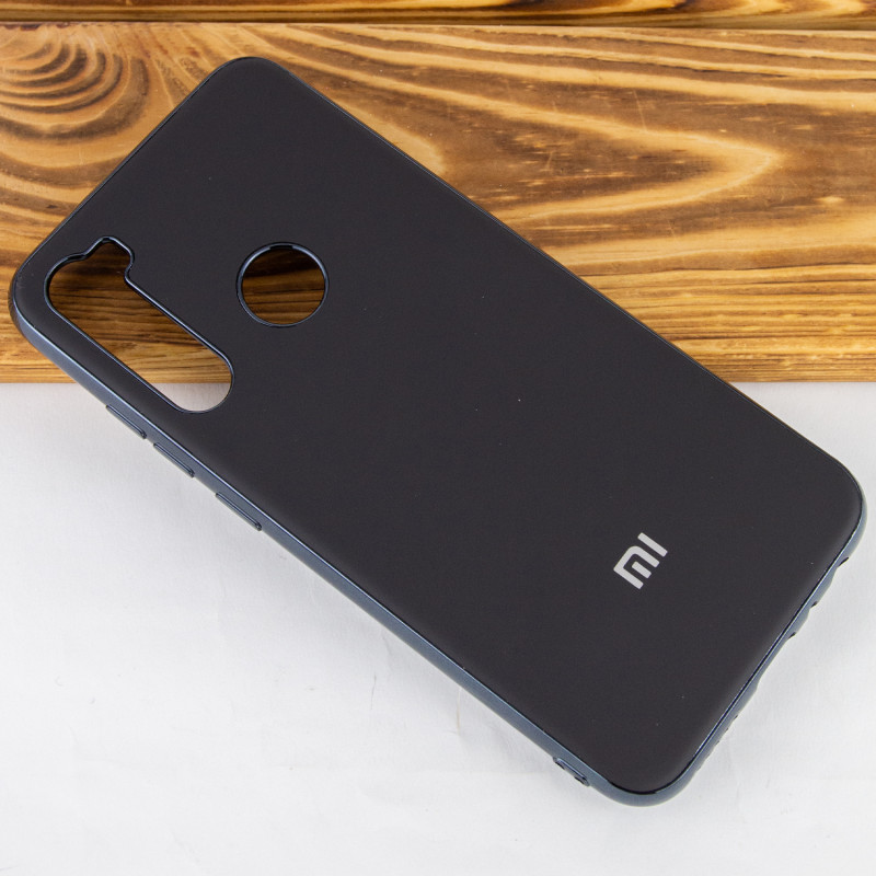 Фото TPU чехол Matte LOGO для Xiaomi Redmi Note 8 / Note 8 2021 (Черный / Black) на vchehle.ua