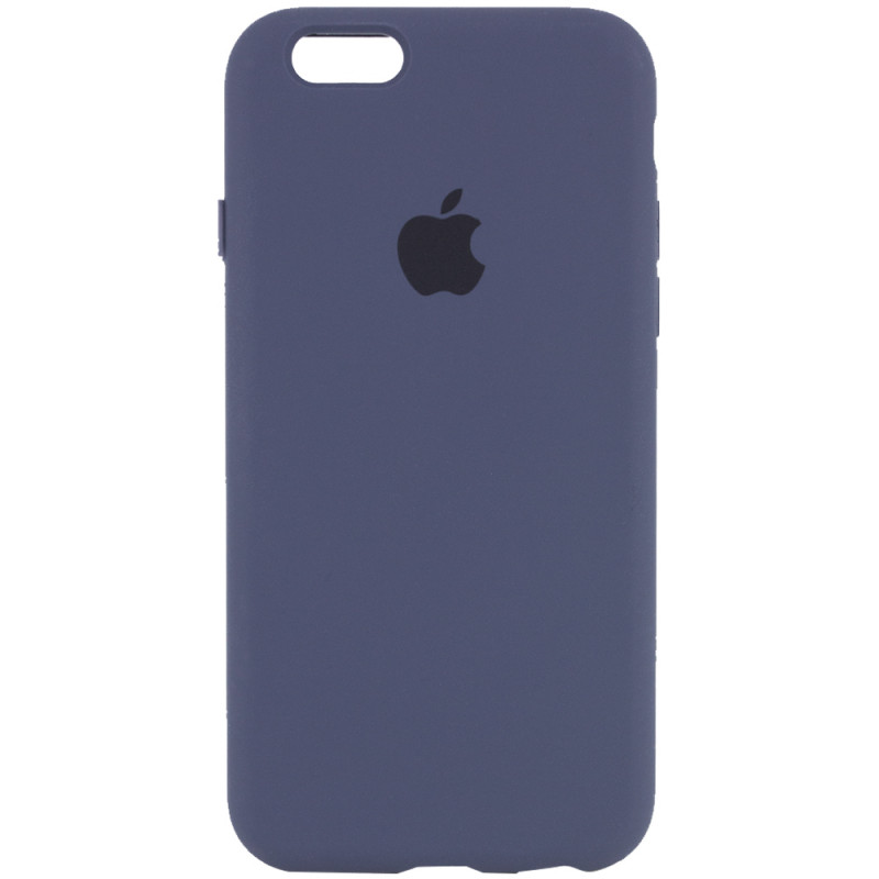Чехол Silicone Case Full Protective (AA) для Apple iPhone 6/6s (4.7") (Темно-синий / Midnight blue)