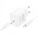 Фото СЗУ Hoco CS53A Surplus PD25W (1USB-C) + Type-C to Lightning (White) на vchehle.ua