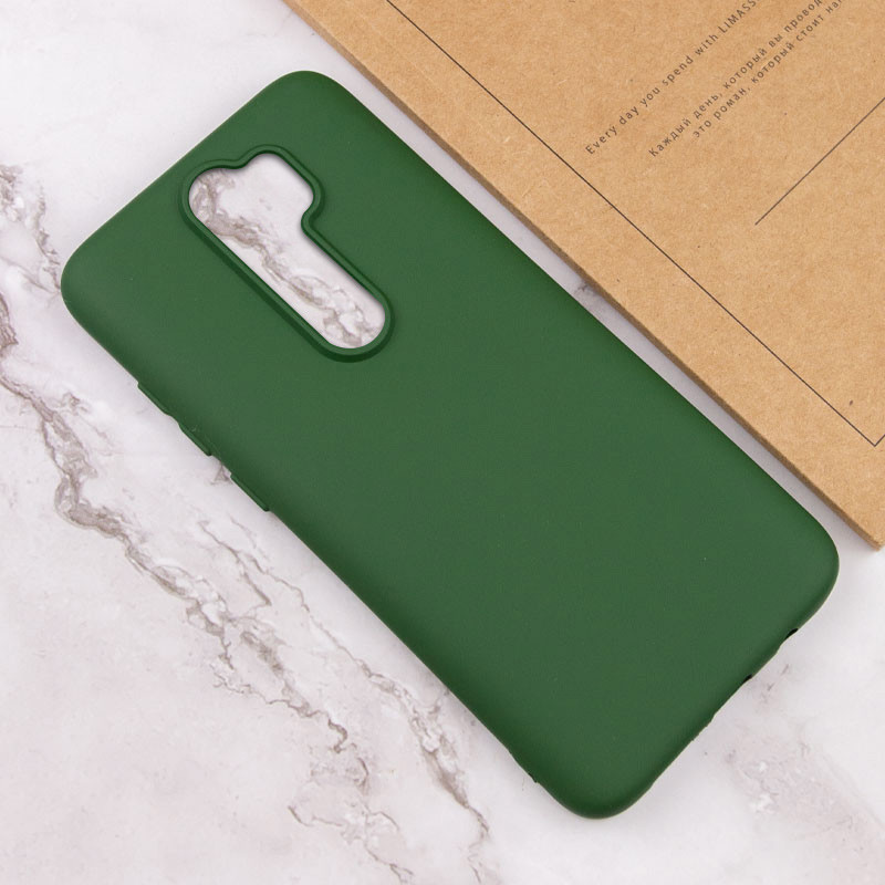 Чохол Silicone Cover Lakshmi (AA) на Xiaomi Redmi 9 (Зелений / Dark green) в магазині vchehle.ua