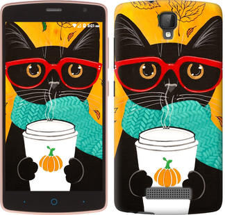 

Чохол Осінній кіт на ZTE L5 639959
