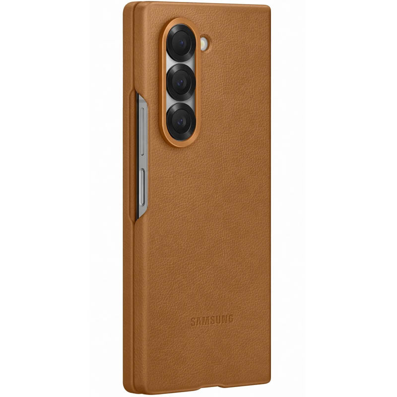 Фото Кожаный чехол Leather Case (AAA) для Samsung Galaxy Z Fold6 (Brown) в магазине vchehle.ua