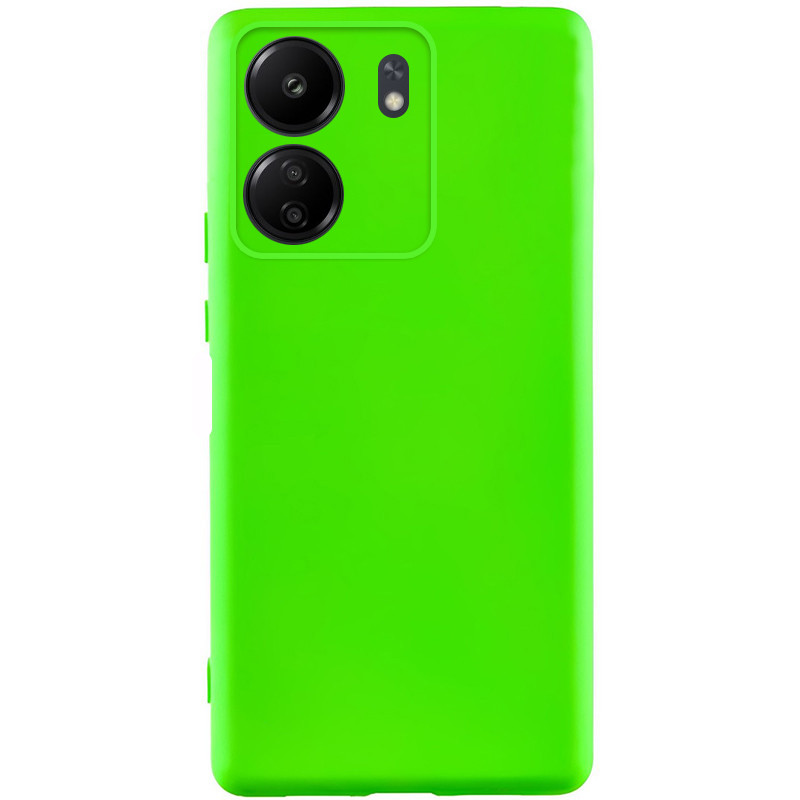 Чехол Silicone Cover Lakshmi Full Camera (A) для Xiaomi Redmi 13C / Poco C65 (Салатовый / Neon Green)
