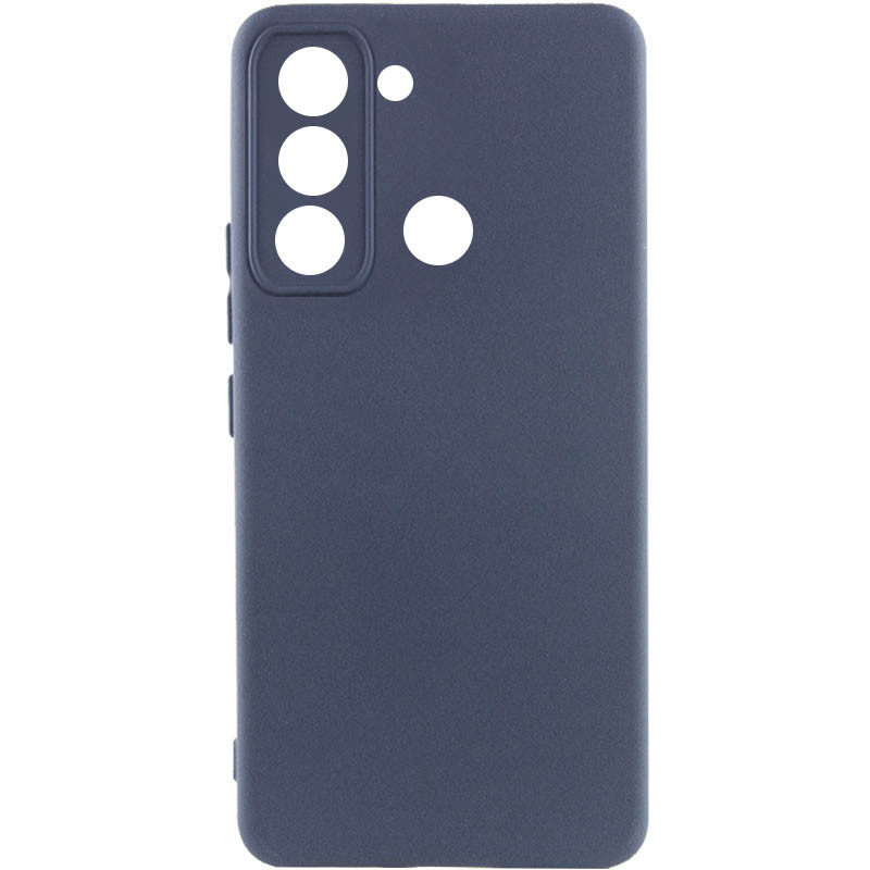 Чехол Silicone Cover Lakshmi Full Camera (AAA) для TECNO Spark 8C (Темно-синий / Midnight blue)