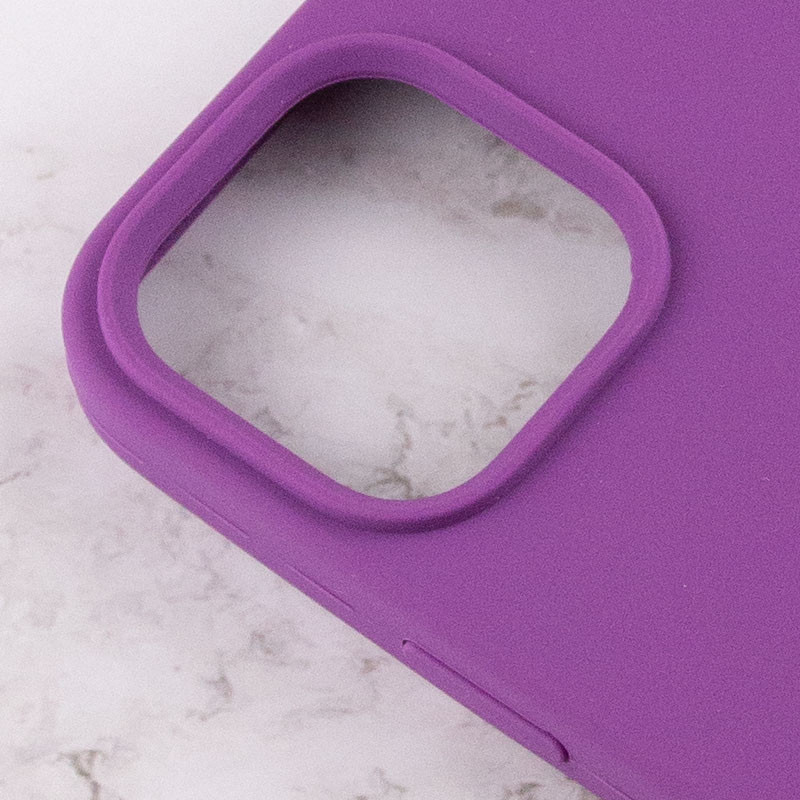 Чохол Silicone Case Full Protective (AA) на Apple iPhone 15 (6.1") (Фіолетовий / Grape) в магазині vchehle.ua