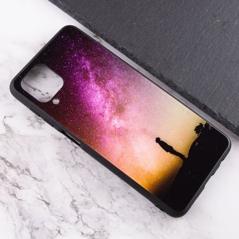 Фото TPU+Glass чехол Diversity для Samsung Galaxy A12 / M12 (Solitude) в магазине vchehle.ua