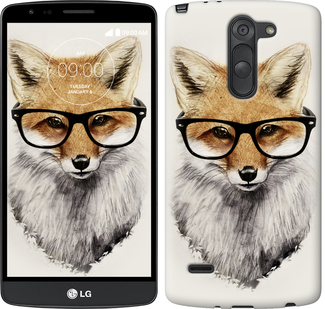 

Чехол Лис в очках для LG G3 Stylus D690 634392